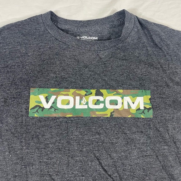 Volcom Boys Dark Gray Print Short Sleeve T-Shirt Size XL - Picture 5 of 7
